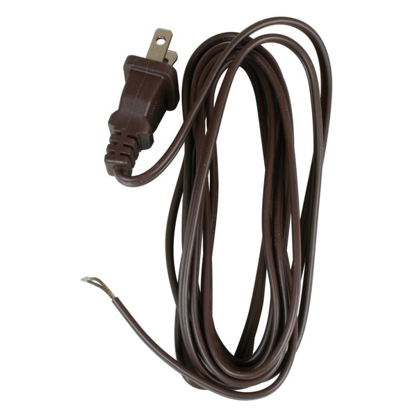 Jandorf 8' Brown Lamp Cord 18-2 SPT1 C60135
